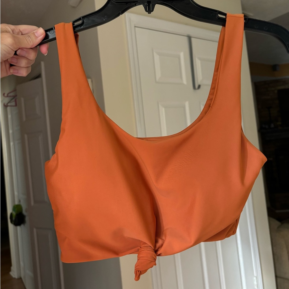 🏆BOGO! Like new, burnt orange color, easy tank top swim with stretch, FUN!